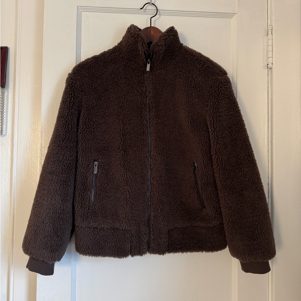 Universal Thread Cozy Brown Sherpa Bomber Jacket. Size XS